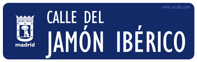 cartel_de_calle-del-JAMÓN IBÉRICO_en_madrid